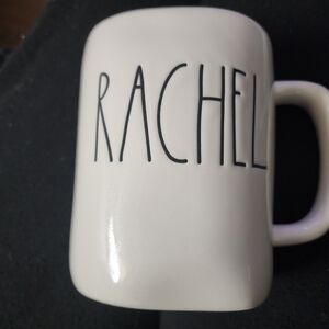 Rae Dunn Cream Mug with Black Lettering